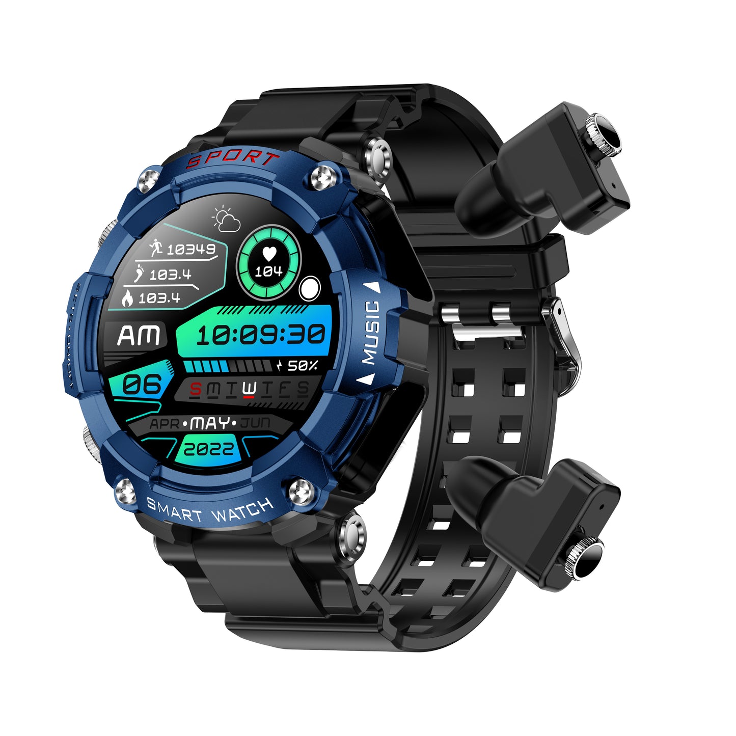 Moonegg choice T96 Smart Watch TWS 2 in 1 Bluetooth HD